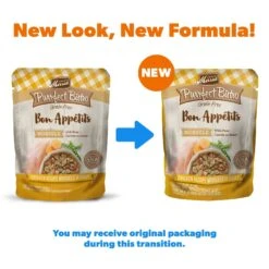 Merrick Purrfect Bistro Bon Appetits Grain-Free Chicken Recipe Morsels In Gravy Adult Cat Food Pouches -PurePet Bites Shop 176653 PT1. AC SS1800 V1628572637