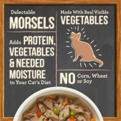 Merrick Purrfect Bistro Bon Appetits Grain-Free Chicken Recipe Morsels In Gravy Adult Cat Food Pouches -PurePet Bites Shop 176653 PT2. AC SS1800 V1628573822