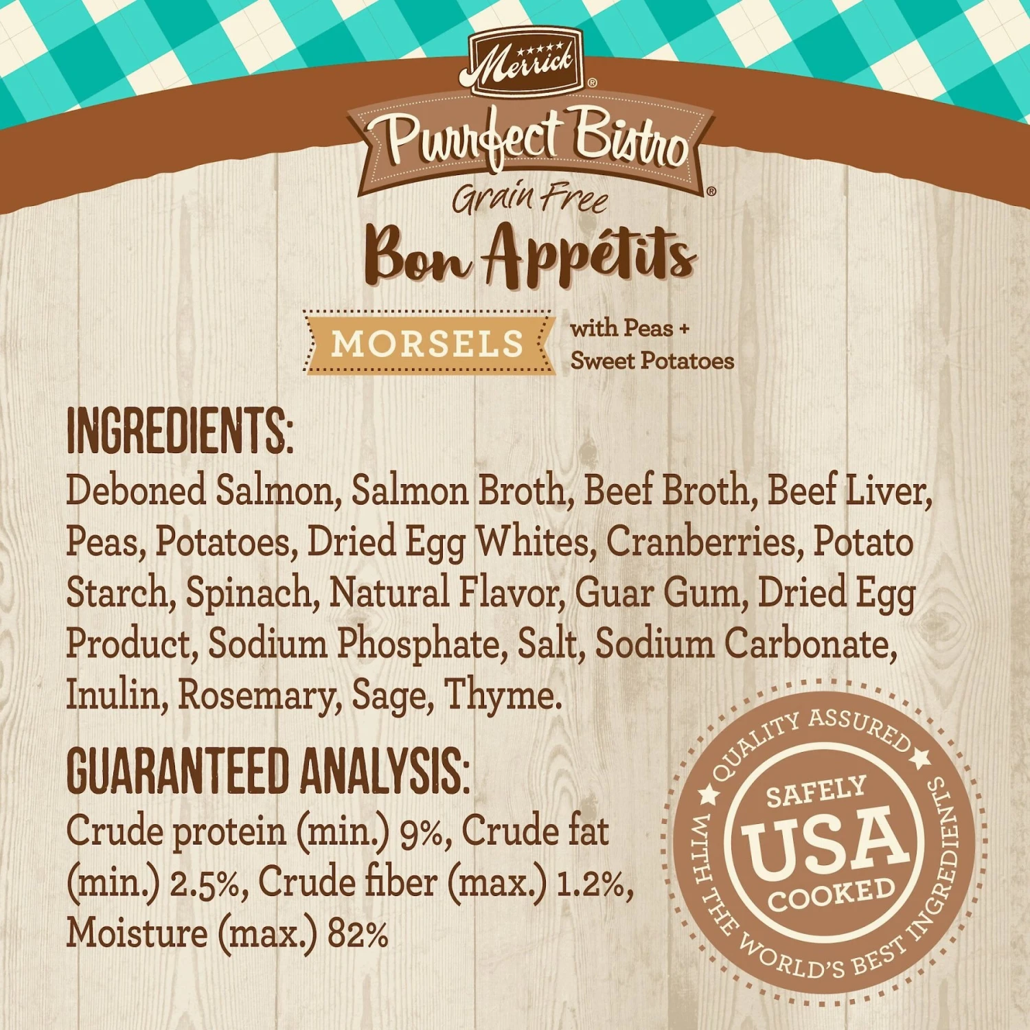 Merrick Purrfect Bistro Bon Appetits Grain-Free Salmon Recipe Morsels In Gravy Adult Cat Food Pouches 6 Merrick Purrfect Bistro Bon Appetits Grain-Free Salmon Recipe Morsels In Gravy Adult Cat Food Pouches - Image 4