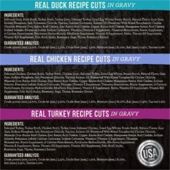 Merrick Backcountry Grain-Free Morsels In Gravy Real Duck, Chicken, Turkey Recipe Cuts Variety Pack Cat Food Pouches -PurePet Bites Shop 176665 PT3. AC SS1800 V1638040900