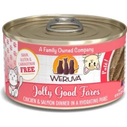 Weruva Classic Cat Jolly Good Fares Chicken & Salmon Pate Canned Cat Food