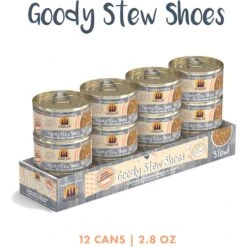 Weruva Classic Cat Goody Stew Shoes Chicken & Salmon In Gravy Stew Canned Cat Food -PurePet Bites Shop 178193 PT1. AC SS1800 V1672256745