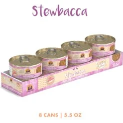 Weruva Classic Cat Stewbacca Chicken, Duck & Salmon In Gravy Stew Canned Cat Food -PurePet Bites Shop 178197 PT1. AC SS1800 V1672263575