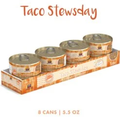 Weruva Classic Cat Taco Stewsday Beef, Chicken & Salmon In Gravy Canned Cat Food -PurePet Bites Shop 178209 PT1. AC SS1800 V1672255281