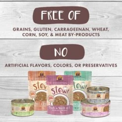 Weruva Classic Cat Taco Stewsday Beef, Chicken & Salmon In Gravy Canned Cat Food -PurePet Bites Shop 178209 PT4. AC SS1800 V1672255942