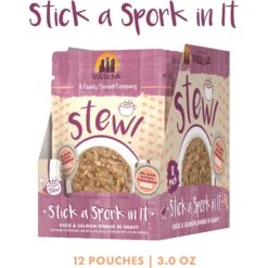 Weruva Classic Cat Stick A Spork In It Duck & Salmon In Gravy Stew Cat Food Pouches -PurePet Bites Shop 178215 PT1. AC SS1800 V1672263576