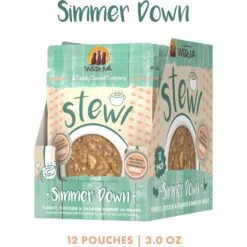 Weruva Classic Cat Simmer Down Turkey, Chicken & Salmon In Gravy Stew Cat Food Pouches -PurePet Bites Shop 178217 PT1. AC SS1800 V1672263576