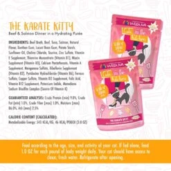 Weruva Cats In The Kitchen The Karate Kitty With Beef & Salmon Grain-Free Cat Food Pouches -PurePet Bites Shop 178267 PT7. AC SS1800 V1672254969