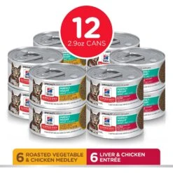 Hill's Science Diet Adult Perfect Weight Vegetable & Chicken & Liver & Chicken Variety Pack Canned Cat Food -PurePet Bites Shop 181105 PT1. AC SS1800 V1595607656