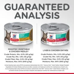 Hill's Science Diet Adult Perfect Weight Vegetable & Chicken & Liver & Chicken Variety Pack Canned Cat Food -PurePet Bites Shop 181105 PT7. AC SS1800 V1595643062