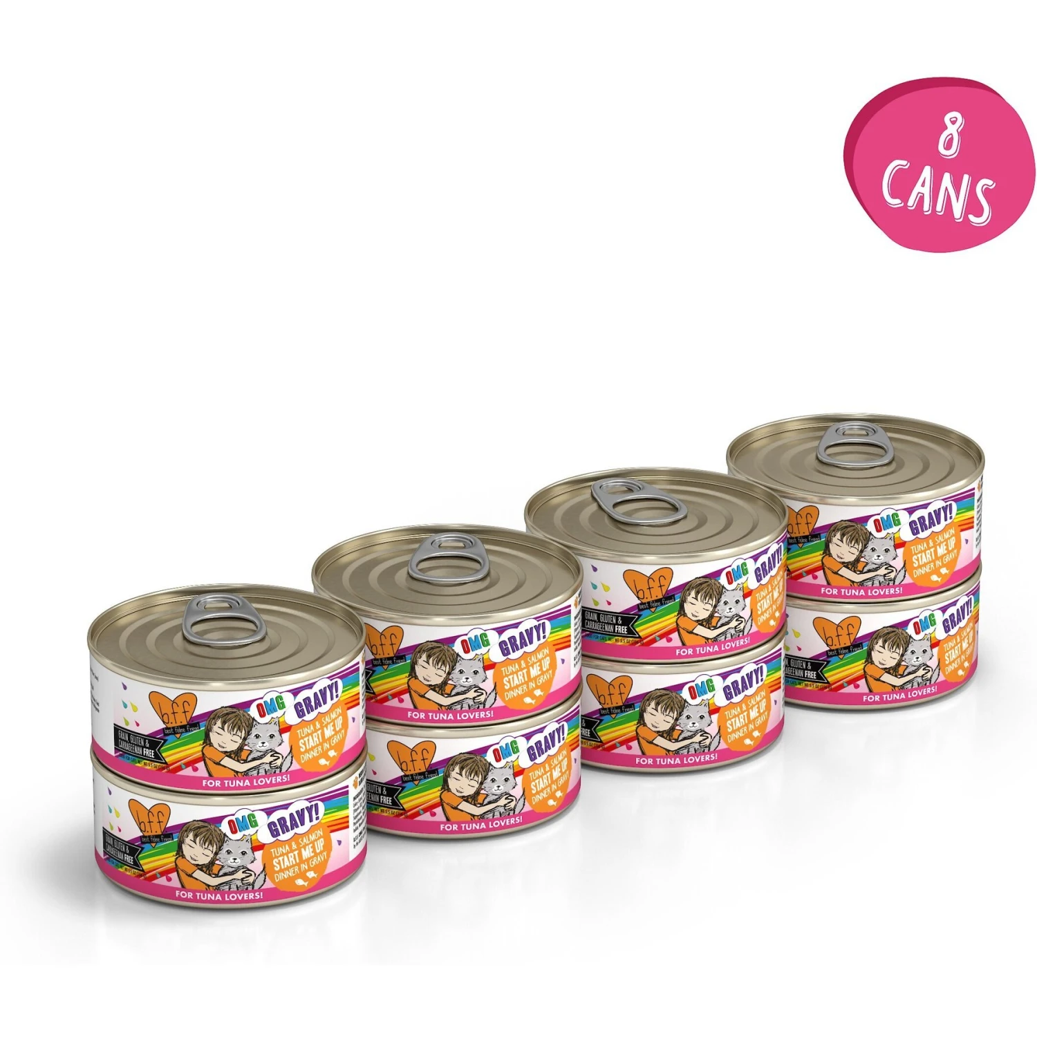 BFF OMG Start Me Up! Tuna & Salmon Flavor Wet Canned Cat Food 4 BFF OMG Start Me Up! Tuna & Salmon Flavor Wet Canned Cat Food - Image 2