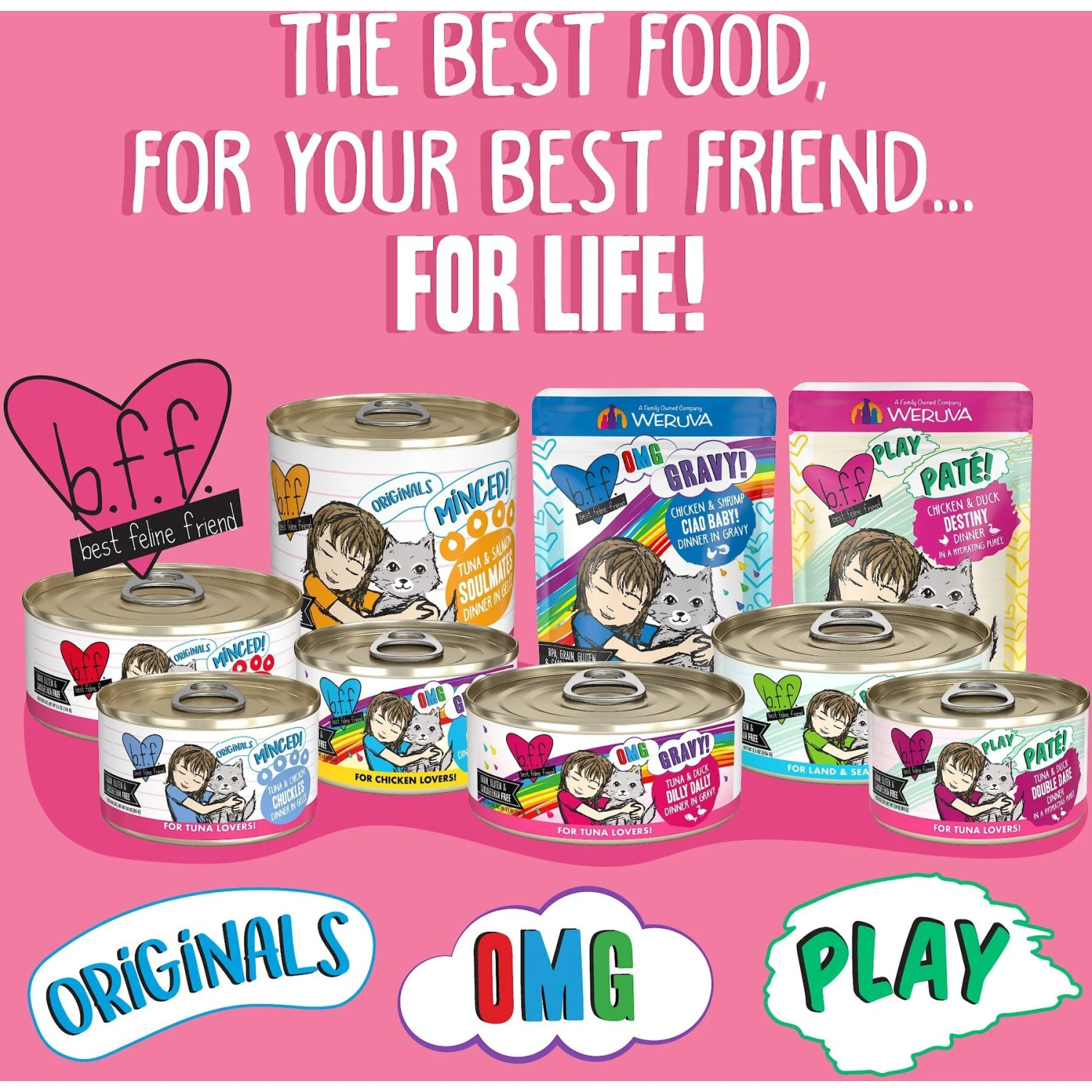 BFF OMG Start Me Up! Tuna & Salmon Flavor Wet Canned Cat Food 7 BFF OMG Start Me Up! Tuna & Salmon Flavor Wet Canned Cat Food - Image 5