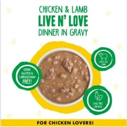 BFF OMG Live N' Love! Chicken & Lamb In Gravy Wet Canned Cat Food -PurePet Bites Shop 182273 PT2. AC SS1800 V1694201211