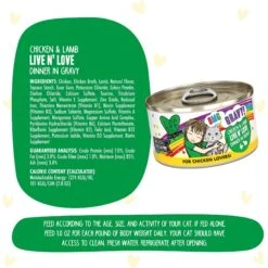 BFF OMG Live N' Love! Chicken & Lamb In Gravy Wet Canned Cat Food -PurePet Bites Shop 182273 PT6. AC SS1800 V1694183957