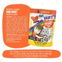 BFF OMG Shine Bright! Chicken & Salmon In Gravy Wet Cat Food Pouches -PurePet Bites Shop 182280 PT6. AC SS1800 V1644910609