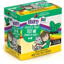 BFF OMG Text Me! Chicken & Turkey In Gravy Wet Cat Food Pouches -PurePet Bites Shop 182282 PT1. AC SS1800 V1644911228