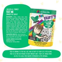 BFF OMG Text Me! Chicken & Turkey In Gravy Wet Cat Food Pouches -PurePet Bites Shop 182282 PT6. AC SS1800 V1644912392