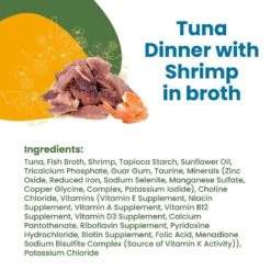 Almo Nature Daily Complete Tuna Dinner With Shrimps In Broth Canned Cat Food -PurePet Bites Shop 182855 PT3. AC SS1800 V1632850272