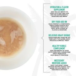 Tiki Cat Broths Tuna In Broth With Meaty Bits Grain-Free Wet Cat Food Topper, 1.3-oz Pouch, Case Of 12 -PurePet Bites Shop 186297 PT3. AC SS1800 V1702938263