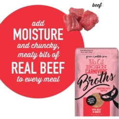 Tiki Cat Broths Beef In Broth With Meaty Bits Grain-Free Wet Cat Food Topper, 1.3-oz Pouch, Case Of 12 15 Tiki Cat Broths Beef In Broth With Meaty Bits Grain-Free Wet Cat Food Topper, 1.3-oz Pouch, Case Of 12 -PurePet Bites Shop 186301 PT4. AC SS1800 V1702938242