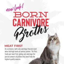 Tiki Cat Broths Beef In Broth With Meaty Bits Grain-Free Wet Cat Food Topper, 1.3-oz Pouch, Case Of 12 16 Tiki Cat Broths Beef In Broth With Meaty Bits Grain-Free Wet Cat Food Topper, 1.3-oz Pouch, Case Of 12 -PurePet Bites Shop 186301 PT5. AC SS1800 V1702938242