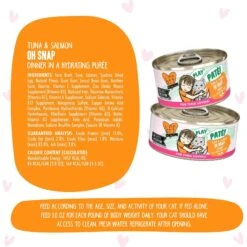 BFF Play Pate Lovers Tuna & Salmon Oh Snap Wet Cat Food -PurePet Bites Shop 192235 PT6. AC SS1800 V1649732198