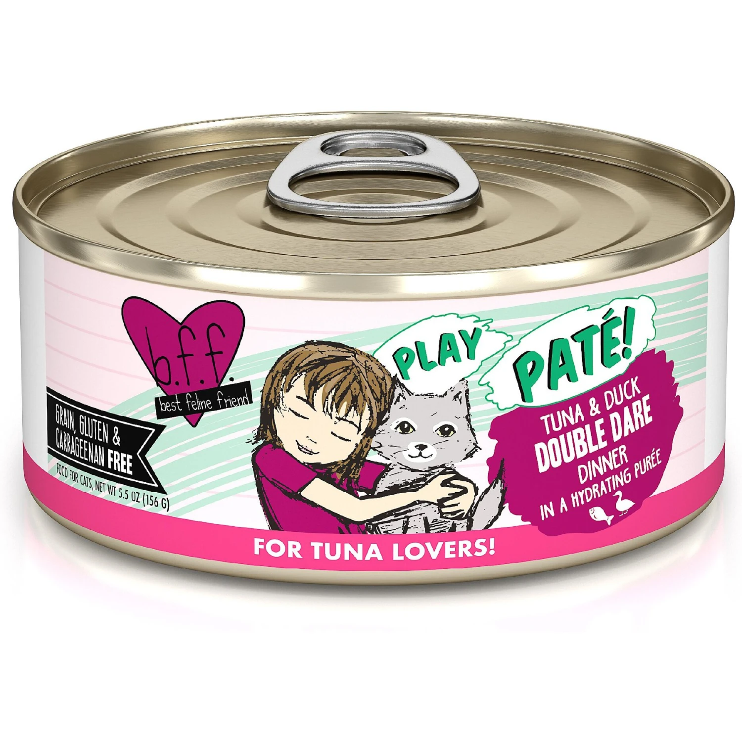 BFF Play Pate Lovers Tuna & Duck Double Dare Wet Cat Food 3 BFF Play Pate Lovers Tuna & Duck Double Dare Wet Cat Food