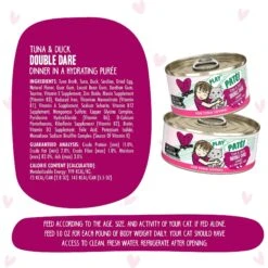 BFF Play Pate Lovers Tuna & Duck Double Dare Wet Cat Food 17 BFF Play Pate Lovers Tuna & Duck Double Dare Wet Cat Food -PurePet Bites Shop 192241 PT6. AC SS1800 V1649754688