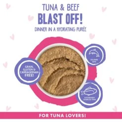 BFF Play Pate Lovers Tuna & Beef Blast Off Wet Cat Food, 3-oz Pouch, Pack Of 12 -PurePet Bites Shop 192253 PT2. AC SS1800 V1649123802