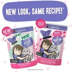 BFF Play Pate Lovers Tuna & Beef Blast Off Wet Cat Food, 3-oz Pouch, Pack Of 12 -PurePet Bites Shop 192253 PT5. AC SS1800 V1649128299