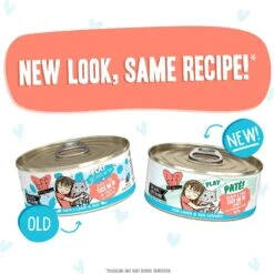 BFF Play Pate Lovers Salmon & Tuna Tuck Me In Wet Cat Food -PurePet Bites Shop 192262 PT8. AC SS1800 V1657656135