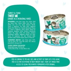 BFF Play Pate Lovers Turkey & Tuna Tweet Me Wet Cat Food -PurePet Bites Shop 192272 PT6. AC SS1800 V1649731297