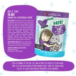 BFF Play Pate Lovers Beef & Tuna Ta Da Wet Cat Food, 3-oz Pouch, Pack Of 12 -PurePet Bites Shop 192278 PT6. AC SS1800 V1649113339