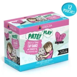 BFF Play Pate Lovers Duck & Tuna Tap Dance Wet Cat Food, 3-oz Pouch, Pack Of 12 12 BFF Play Pate Lovers Duck & Tuna Tap Dance Wet Cat Food, 3-oz Pouch, Pack Of 12 -PurePet Bites Shop 192280 PT1. AC SS1800 V1649128934