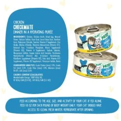 BFF Play Pate Lovers Chicken Checkmate Wet Cat Food -PurePet Bites Shop 192284 PT6. AC SS1800 V1649739385