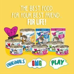 BFF Play Pate Lovers Chicken & Lamb Laugh Out Loud Wet Cat Food -PurePet Bites Shop 192292 PT4. AC SS1800 V1649713604