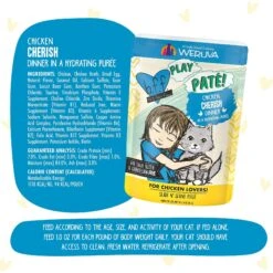 BFF Play Pate Lovers Chicken Cherish Wet Cat Food, 3-oz Pouch, Pack Of 12 -PurePet Bites Shop 192298 PT6. AC SS1800 V1649117495