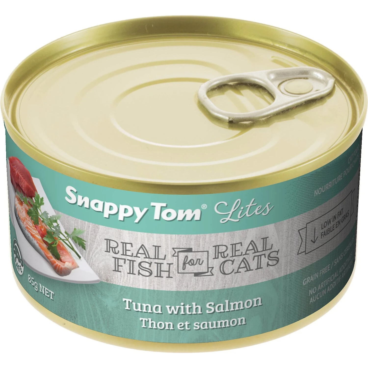 Snappy Tom Lites Tuna With Salmon Canned Cat Food 3 Snappy Tom Lites Tuna With Salmon Canned Cat Food