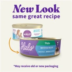 Halo Whitefish Recipe With Real Whole Whitefish Pate Grain-Free Indoor Cat Wet Cat Food -PurePet Bites Shop 194489 PT1. AC SS1800 V1682352616