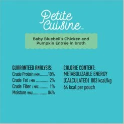 Petite Cuisine Baby Bluebell's Chicken & Pumpkin Entrée In Broth Grain-Free Wet Cat Food, 2.8-oz Can, Case Of 24 -PurePet Bites Shop 200540 PT6. AC SS1800 V1571282040