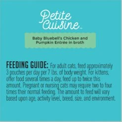 Petite Cuisine Baby Bluebell's Chicken & Pumpkin Entrée In Broth Grain-Free Wet Cat Food, 2.8-oz Can, Case Of 24 -PurePet Bites Shop 200540 PT7. AC SS1800 V1571282049