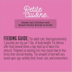 Petite Cuisine Sweet Ivy's Chicken & Sweet Potato Entrée In Broth Grain-Free Wet Cat Food, 2.8-oz Can, Case Of 24 -PurePet Bites Shop 200542 PT7. AC SS1800 V1571282071