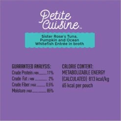 Petite Cuisine Sister Rose's Tuna, Pumpkin & Ocean Whitefish Entrée In Broth Grain-Free Wet Cat Food, 2.8-oz Can, Case Of 24 -PurePet Bites Shop 200544 PT6. AC SS1800 V1571282079