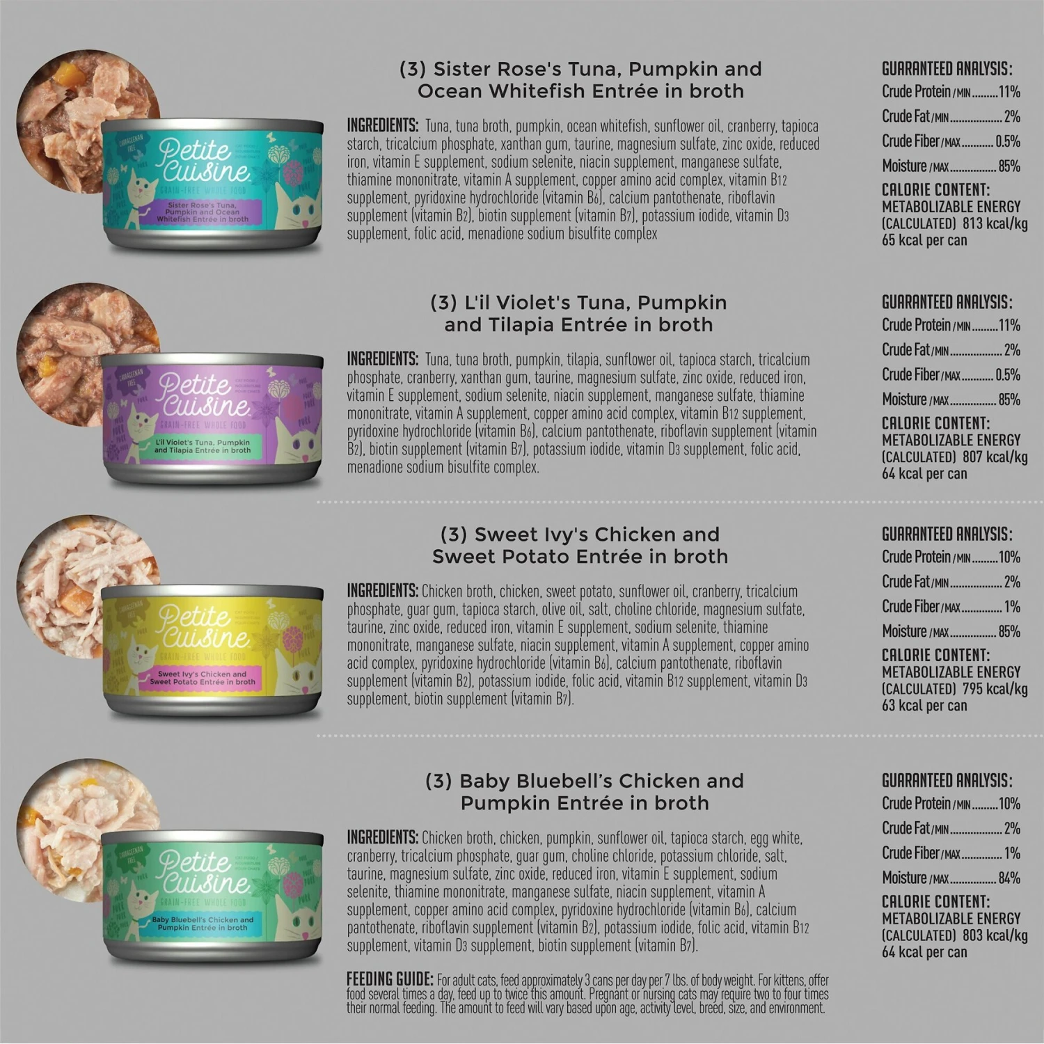 Petite Cuisine Variety Pack Grain-Free Wet Cat Food, 2.8-oz Can, Case Of 12 7 Petite Cuisine Variety Pack Grain-Free Wet Cat Food, 2.8-oz Can, Case Of 12 - Image 5