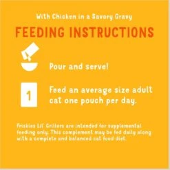 Friskies Lil' Grillers Seared Cuts With Chicken In Gravy Wet Cat Food,1.55-oz Pouches, Case Of 16 -PurePet Bites Shop 202281 PT8. AC SS1800 V1695845975