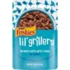 Friskies Lil' Grillers Seared Cuts With Tuna In Gravy Wet Cat Food, 1.55-oz Pouches, Case Of 16 -PurePet Bites Shop 202285 MAIN. AC SS1800 V1695672523
