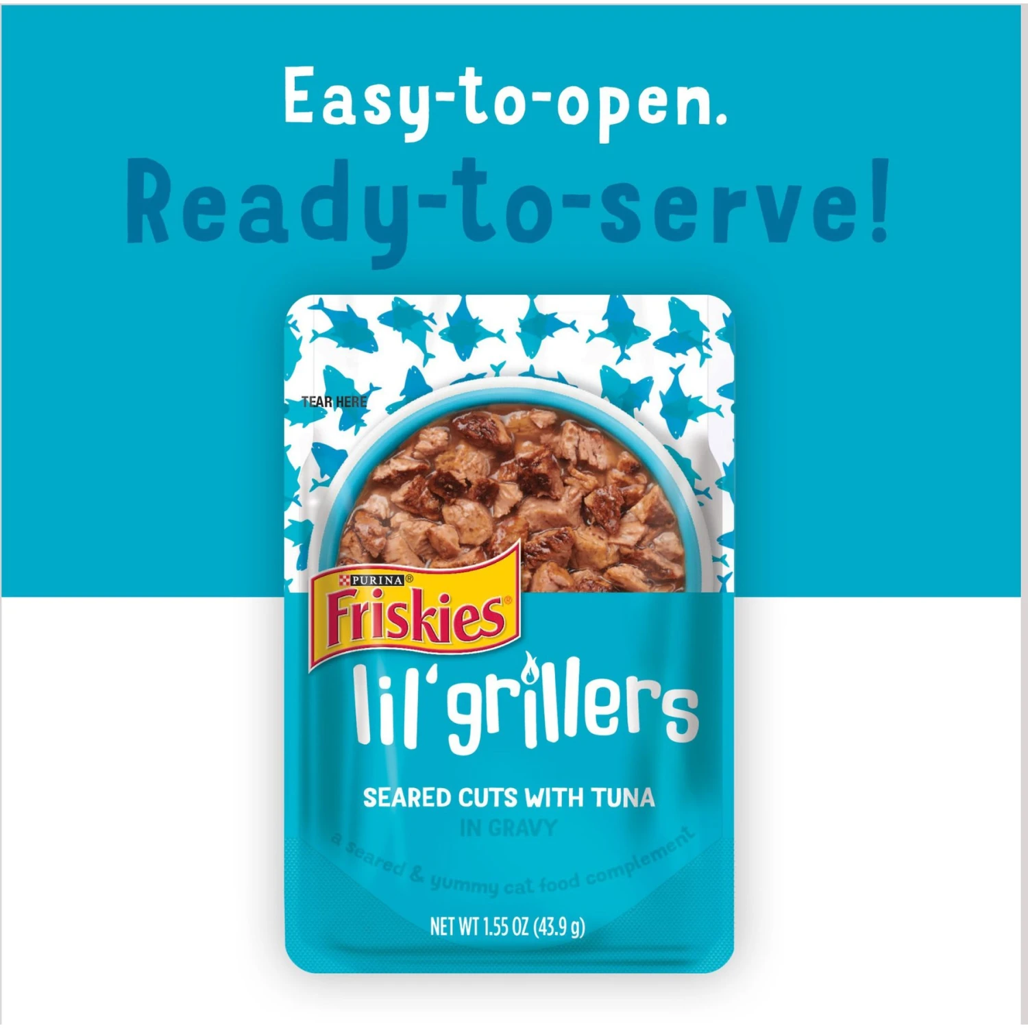 Friskies Lil' Grillers Seared Cuts With Tuna In Gravy Wet Cat Food, 1.55-oz Pouches, Case Of 16 10 Friskies Lil' Grillers Seared Cuts With Tuna In Gravy Wet Cat Food, 1.55-oz Pouches, Case Of 16 - Image 8