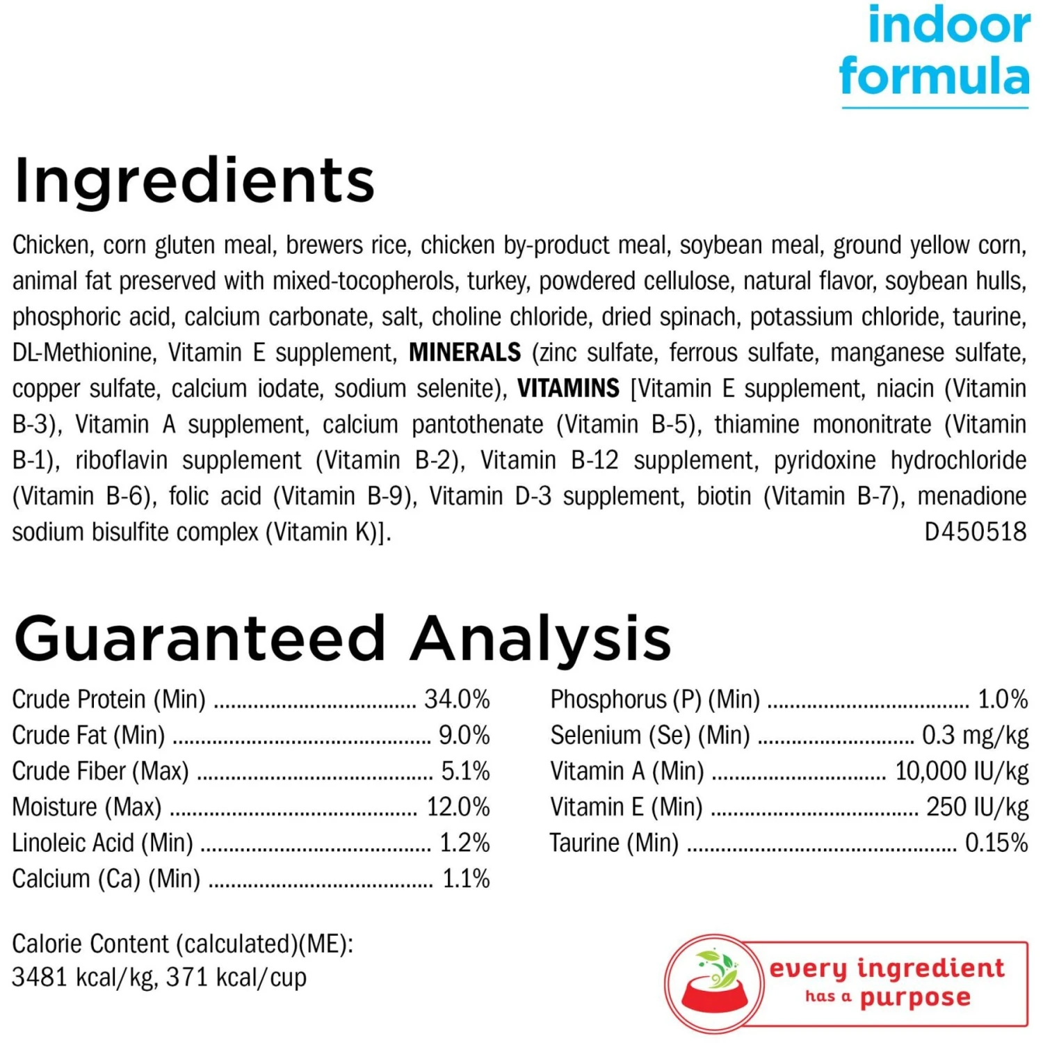 Cat Chow Naturals Indoor With Real Chicken & Turkey Dry Cat Food 7 Cat Chow Naturals Indoor With Real Chicken & Turkey Dry Cat Food - Image 5