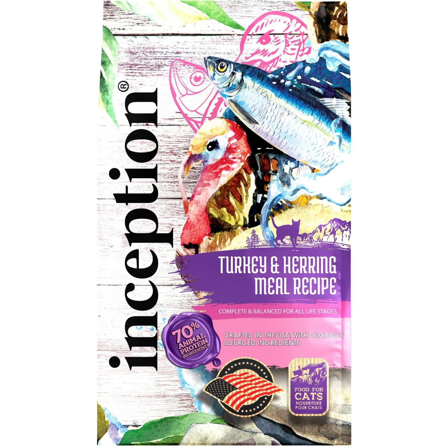 Inception Turkey & Herring Meal Recipe Dry Cat Food 3 Inception Turkey & Herring Meal Recipe Dry Cat Food