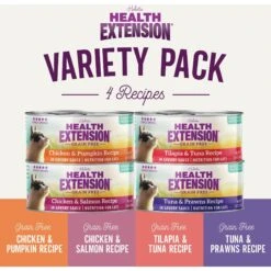 Health Extension Variety Pack Grain-Free Canned Cat Food, 2.8-oz, Case Of 24 -PurePet Bites Shop 209674 PT1. AC SS1800 V1626816389